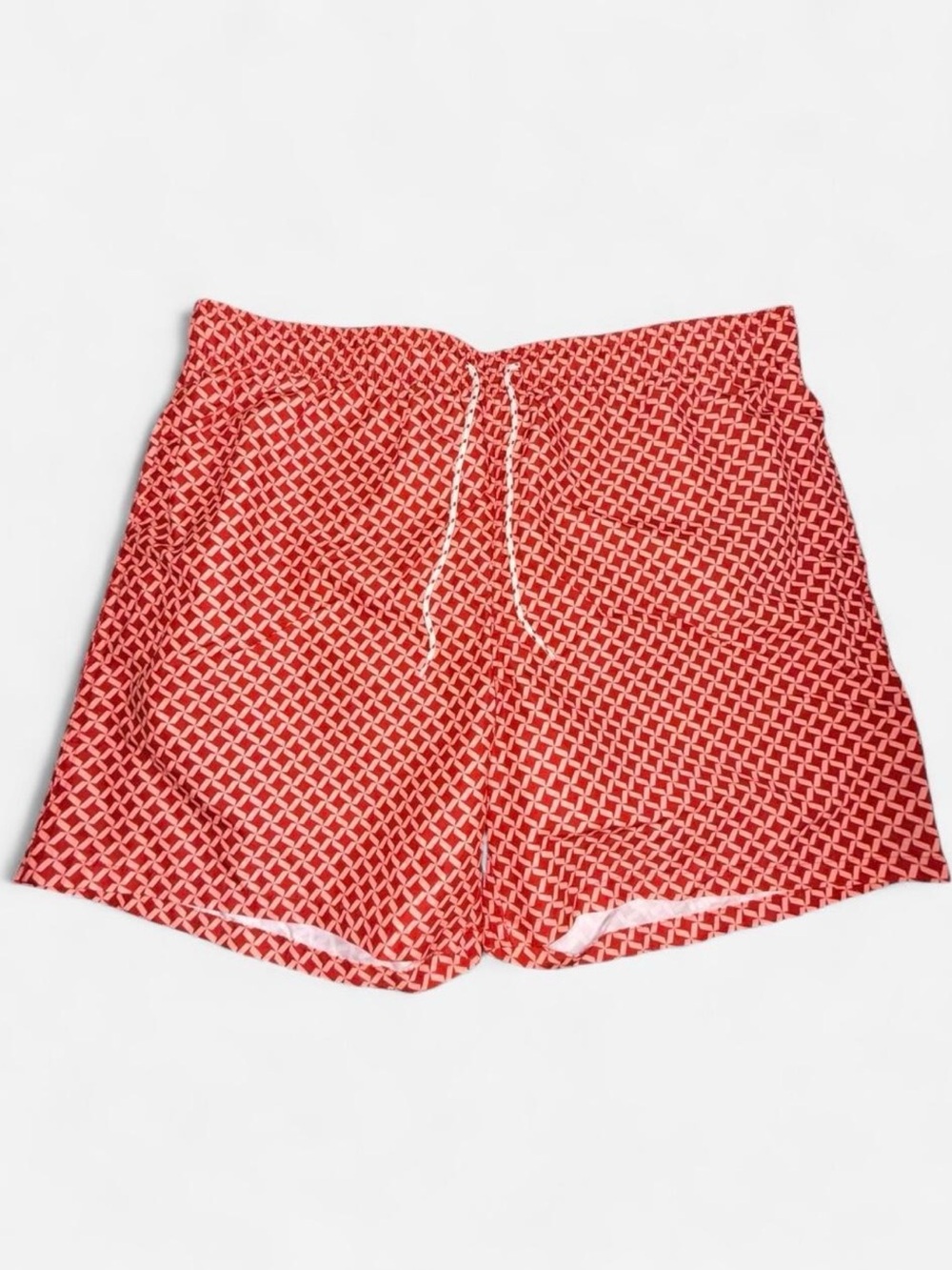 Goodfellow & Co Red Geometric Swim Trunks